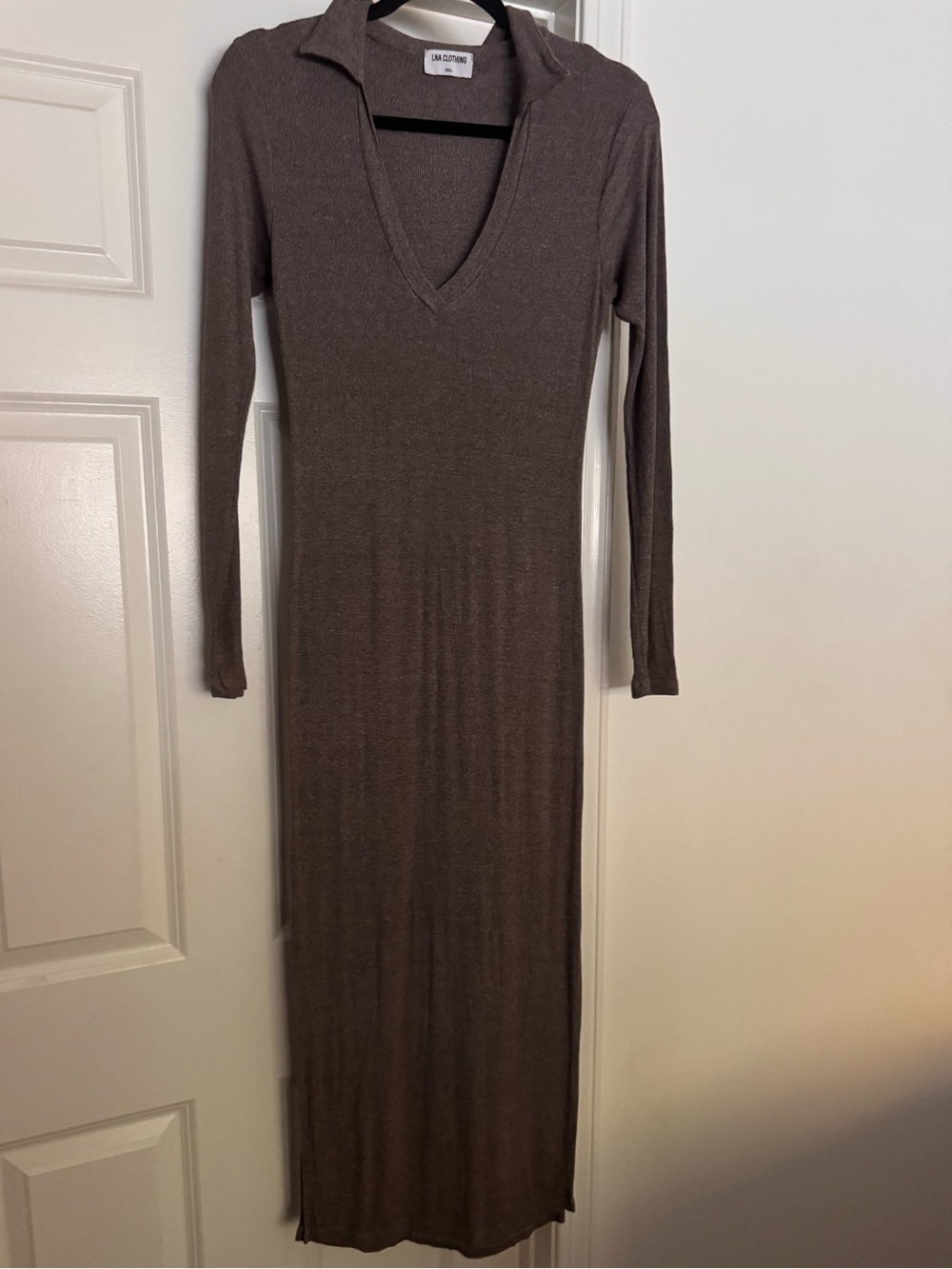 LNA knit midi dress Small